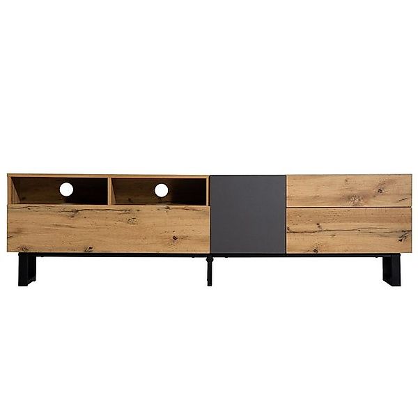 Gotagee TV-Schrank Beistelltisch modern TV-Möbel Holzmaserung 180cm Fernseh günstig online kaufen