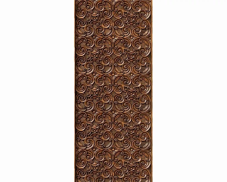Trtapete "Holzgravur" 0,91x2,11 m / selbstklebende Folie günstig online kaufen