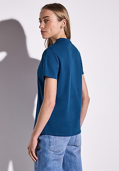 STREET ONE Poloshirt, aus Baumwolle mit Stretchante günstig online kaufen