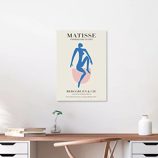 Poster / Leinwandbild - Matisse – Frau In Blau günstig online kaufen