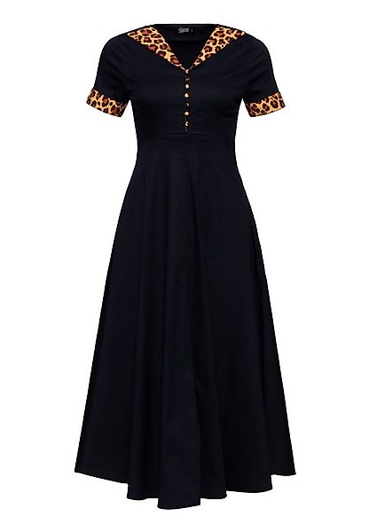 QueenKerosin Jerseykleid (1-tlg) mit Leo-Details günstig online kaufen