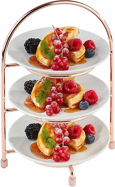 APS Servier-Set "Serviergestell" für 3 Teller, 3-stufig, im Kupfer-Look günstig online kaufen