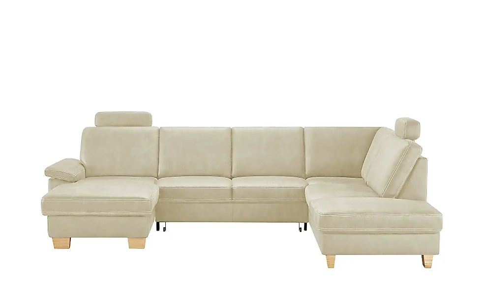 meinSofa Wohnlandschaft Kunstleder Samu ¦ creme ¦ Maße (cm): B: 316 H: 90 T günstig online kaufen