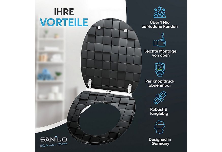 Sanilo WC-Sitz mit Absenkautomatik & Top Fix in vielen Designs, hochwertig, günstig online kaufen