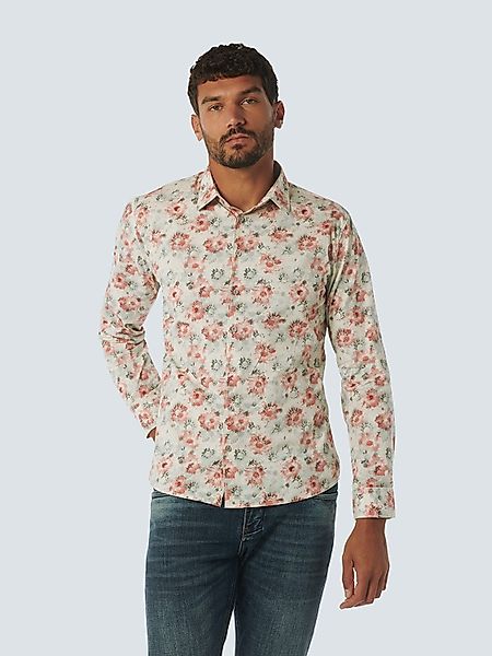 NO EXCESS Langarmshirt Shirt Stretch Allover günstig online kaufen