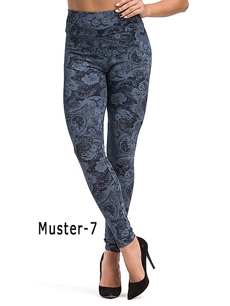 F&K-Mode Leggings Damen Leggings lang hoher günstig online kaufen