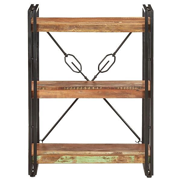 VidaXL Bücherregal 3 Fächer 60x30x80 cm Altholz Massiv günstig online kaufen