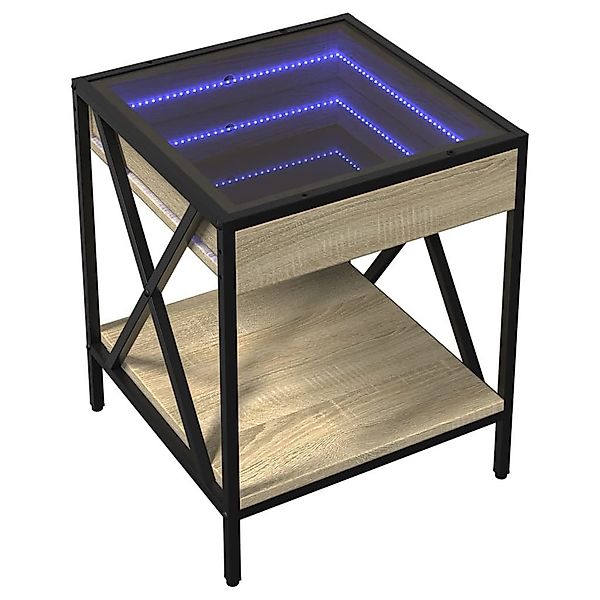 vidaXL Couchtisch Couchtisch mit Infinity-LED Sonoma-Eiche günstig online kaufen