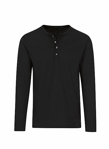Trigema Longsleeve "TRIGEMA Langarmshirt mit Knopfleiste" 1 Stk. günstig online kaufen