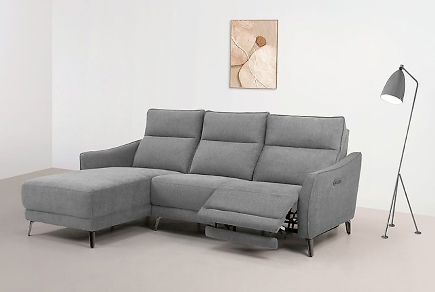 INOSIGN Ecksofa »TAYLER 3-Sitzer, L-Form (Breite 239cm), elektr. Relaxfunkt günstig online kaufen