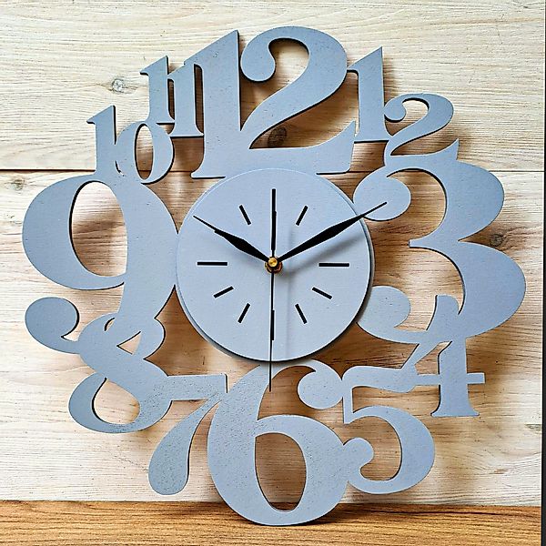 ORNAMENTI Wanduhr Handmade, grosse,modern, geometrisch, holz, günstig online kaufen