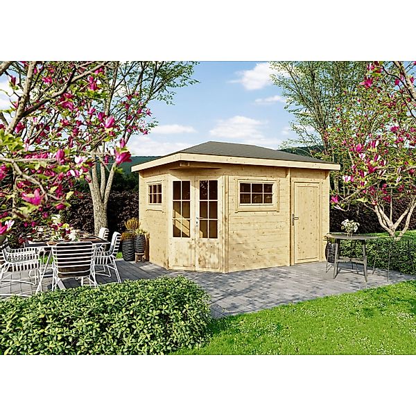Fjordholz 5-Eck Gartenhaus Modell Evelyn 2D günstig online kaufen