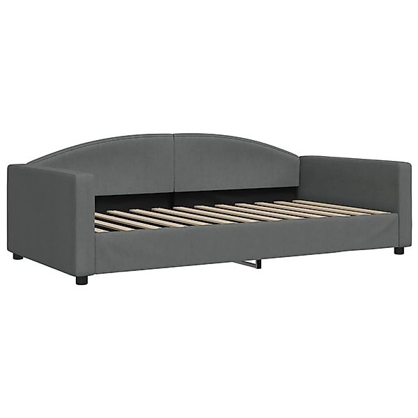 vidaXL Bettgestell, Tagesbett Dunkelgrau 100x200 cm Stoff günstig online kaufen