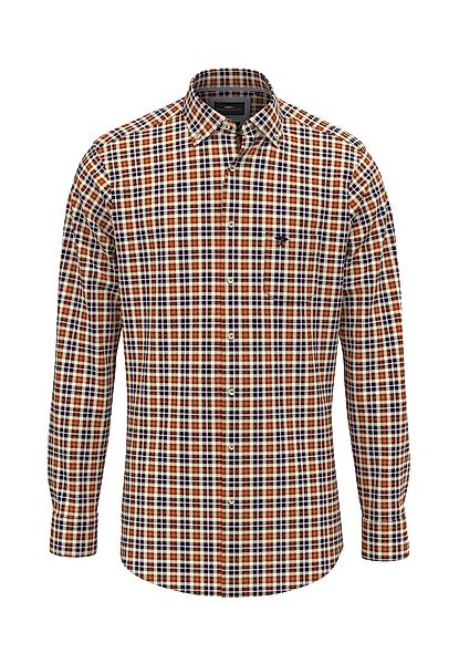 FYNCH-HATTON Karohemd mit Logo-Detail auf der günstig online kaufen