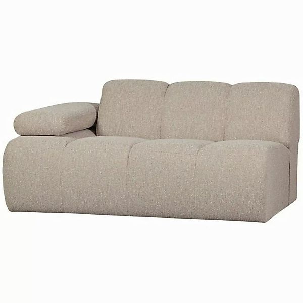 WOOOD Sofa Modulsofa Mojo Boucle 1,5er Arm-Links, Beige günstig online kaufen