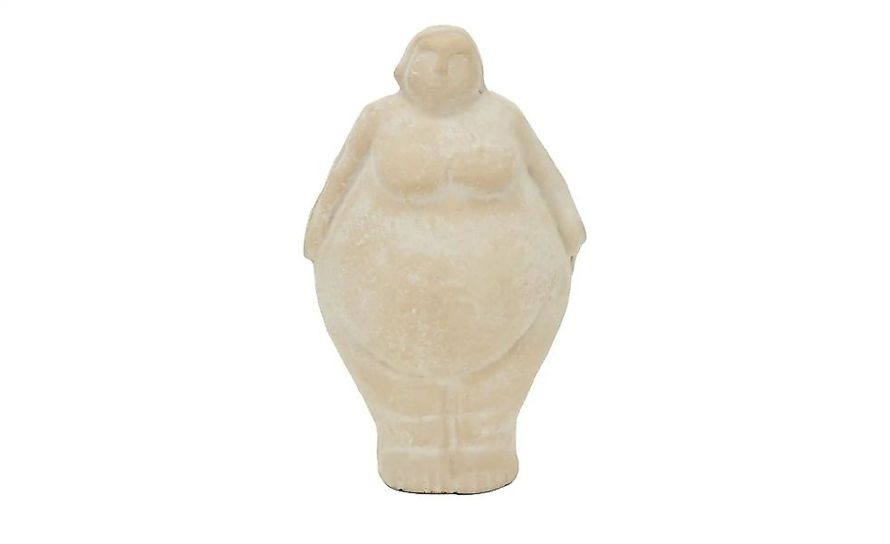 HOME STORY Deko Figur   ¦ beige ¦ Aluminium ¦ Maße (cm): B: 16 H: 25 T: 14. günstig online kaufen