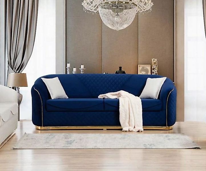 JVmoebel Sofa Dreisitzer Stoff Sofa Couch Polster Möbel Modern Design Luxus günstig online kaufen