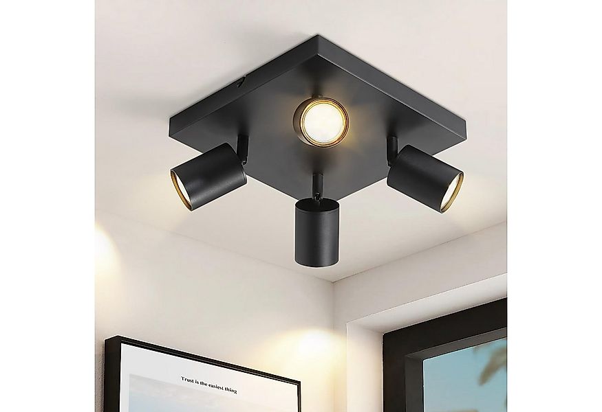 Nettlife Deckenstrahler Deckenstrahler Weiß GU10 4/6 Flammig, 330° Schwenkb günstig online kaufen