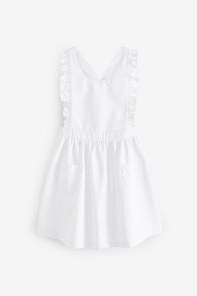 Next Latzkleid Schulkleidung Latzkleid mit Rüschendetail (1-tlg) günstig online kaufen