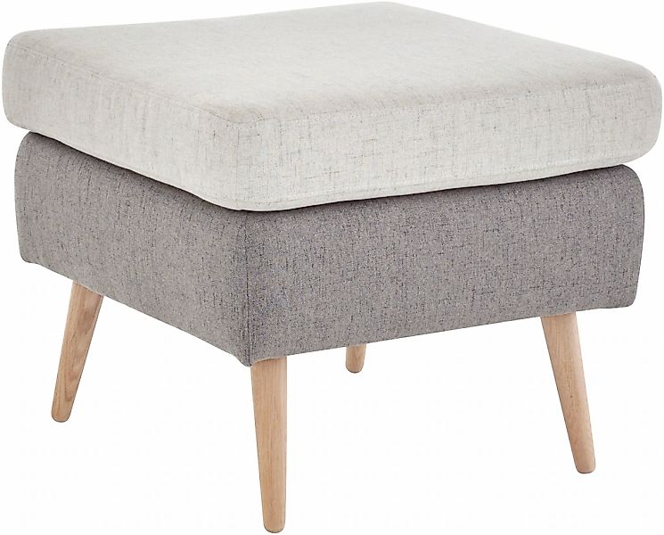 Home affaire Hocker "Salla", 2-farbig, Bouclé oder Struktur fein, passend z günstig online kaufen