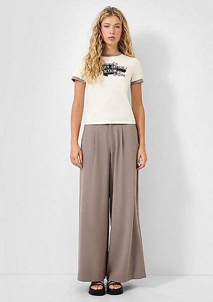 QS Chinos Hose Bundfaltenhose, QS x Vanessa Mai günstig online kaufen