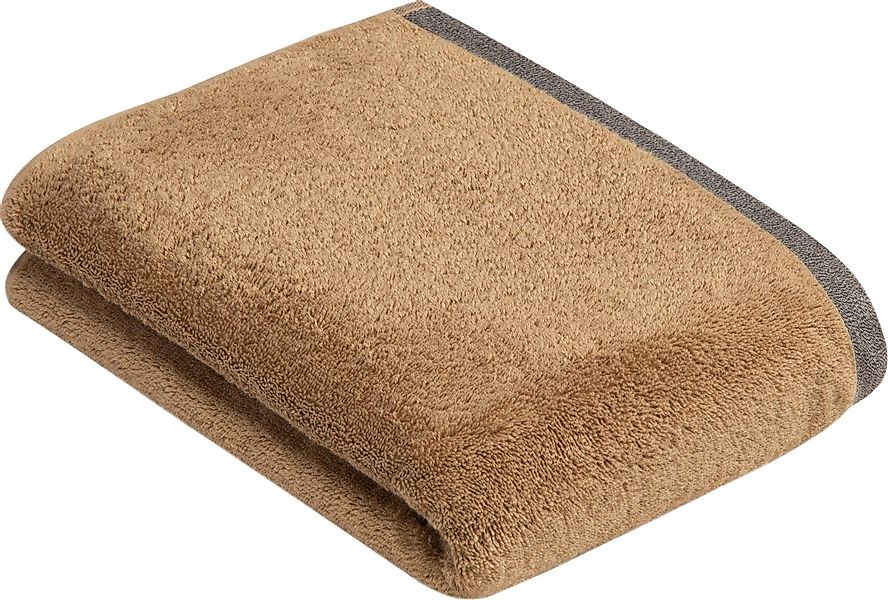 bugatti Badetuch "Prato" Uni Farben, mit melierter Optik im Saum günstig online kaufen