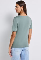 STREET ONE T-Shirt mit Herzausschnitt günstig online kaufen