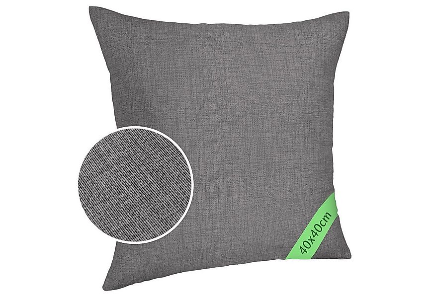 ANRO Dekokissen MrJack Kissenbezug Leinenoptik Deko Kissen Uni, Kissenhülle günstig online kaufen