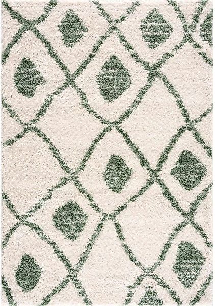 carpet city® Shaggy Pulpy 563 Gruen grün-kombi Gr. 80 x 300 günstig online kaufen