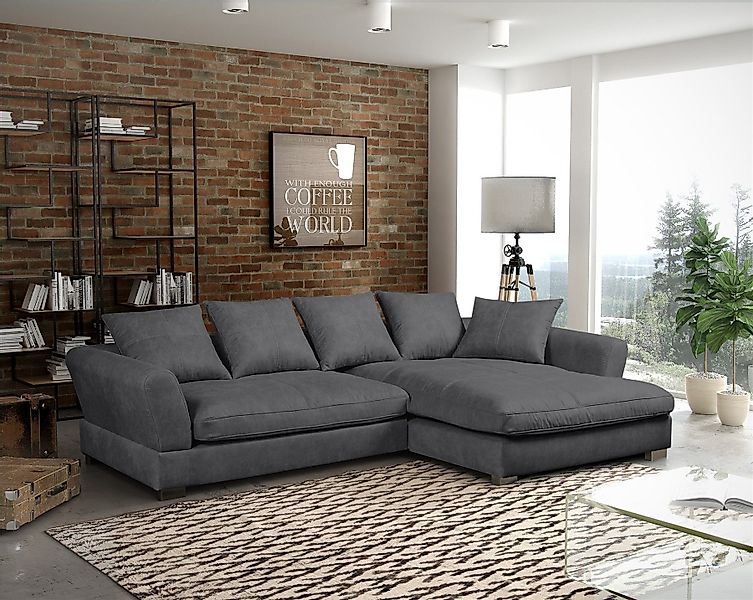 Fun Möbel Ecksofa TIZIAN in Stoff günstig online kaufen