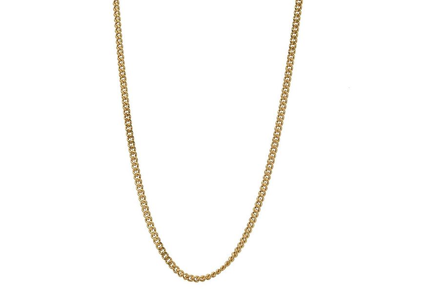 HOPLO Panzerkette Vergoldete Panzerkette 1,5 mm 925 Silber Gelbgold plattie günstig online kaufen