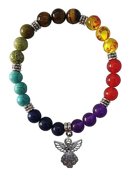 Saraswati Armband Armband "Schutzengel" Chakra Edelsteine mit Metall Anhäng günstig online kaufen