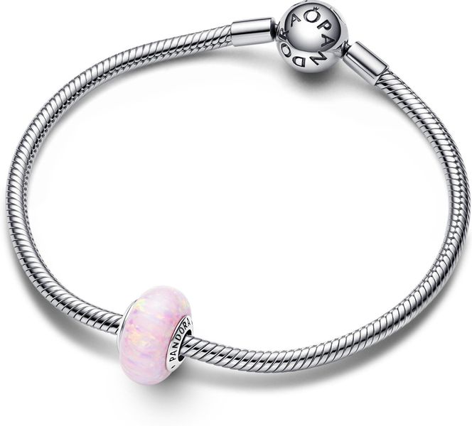 Pandora Bead Bead-Charm Silber Pink Opalisierend günstig online kaufen