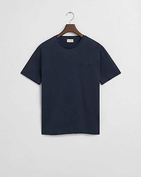 Gant T-Shirt REG TONAL SHIELD SS T-SHIRT Stickerei, Rundhals, regular fit günstig online kaufen