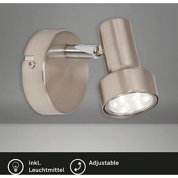 Briloner LED-Spot 1er Nickel matt günstig online kaufen