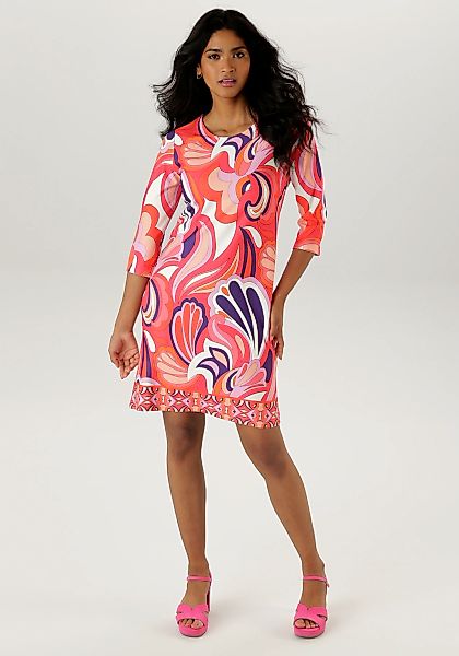 Aniston SELECTED Sommerkleid, mit extravaganten, graphischen Druck günstig online kaufen