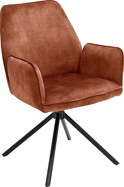 MCA furniture Esszimmerstuhl "Ottawa mit Armlehne", (Set), 2 St., Vintage, günstig online kaufen
