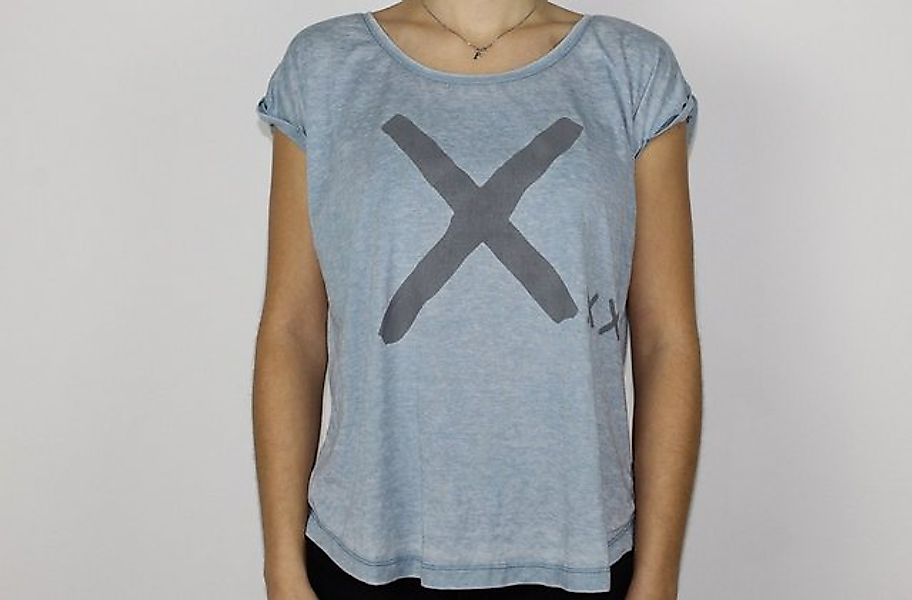 DAILY´S T-Shirt GUTTA: Oversized Damen T-Shirt mit Frontprint günstig online kaufen