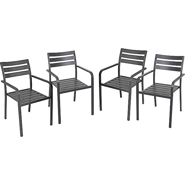 Garden Pleasure Stapelstuhl "TREVISO" (Set) 4 Stk.4er Set günstig online kaufen