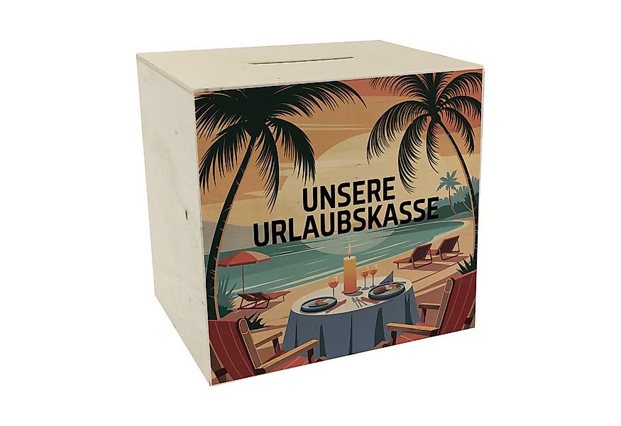 speecheese Spardose Candlelight-Dinner Urlaubskasse Spardose aus Holz günstig online kaufen