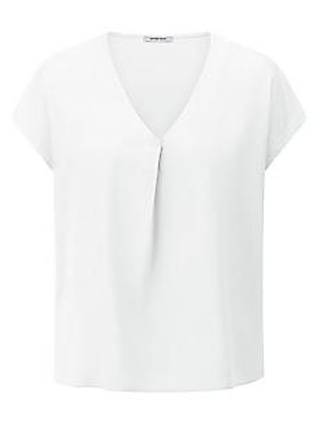 Bluse V-Ausschnitt Peter Hahn weiss günstig online kaufen