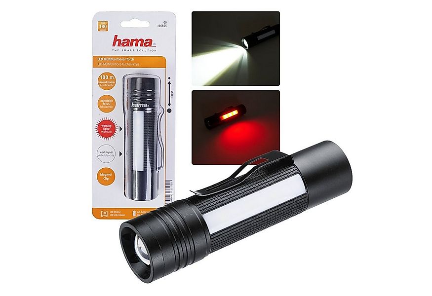 Hama LED Laterne LED Taschenlampe Multifunktion Aluminium, auch als Werksta günstig online kaufen