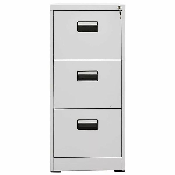 vidaXL Aktenschrank Hellgrau 46x62x102,5 cm Stahl günstig online kaufen