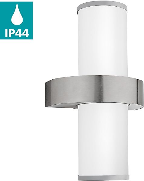 EGLO Wandleuchte BEVERLY Wandlampe, E27, IP44, günstig online kaufen