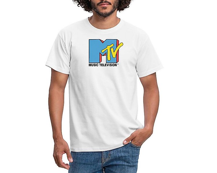 Spreadshirt T-Shirt MTV Music Television Klassiches Logo Männer T-Shirt (1- günstig online kaufen