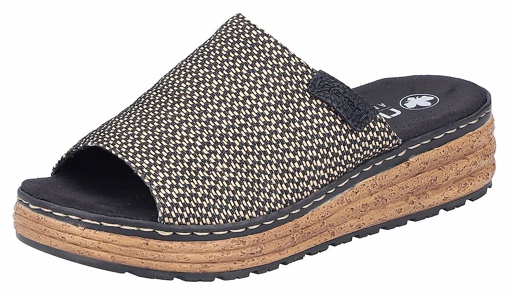 Rieker Keilpantolette, Sommerschuh, Schlappen, Hausschuh, in Weite H (= seh günstig online kaufen