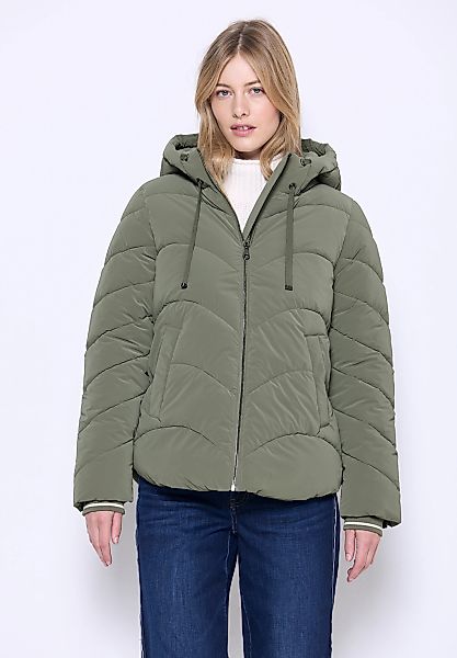 STREET ONE STUDIO Steppjacke, mit Kapuze, in Unifarbe günstig online kaufen
