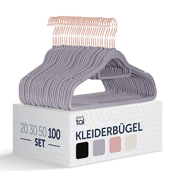 Blumtal Kleiderbügel Rutschfest - Samtoptik - günstig online kaufen