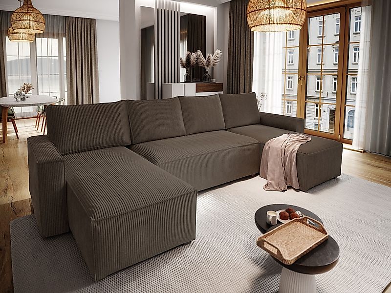 Masseno Ecksofa ASPRA mit Schlaffunktion U-Form, günstig online kaufen
