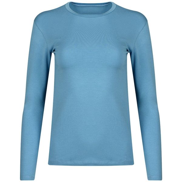 Evoni Langarmshirt Damen Langarm Basic Shirt günstig online kaufen